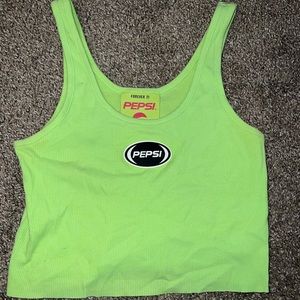 Green Pepsi tank top